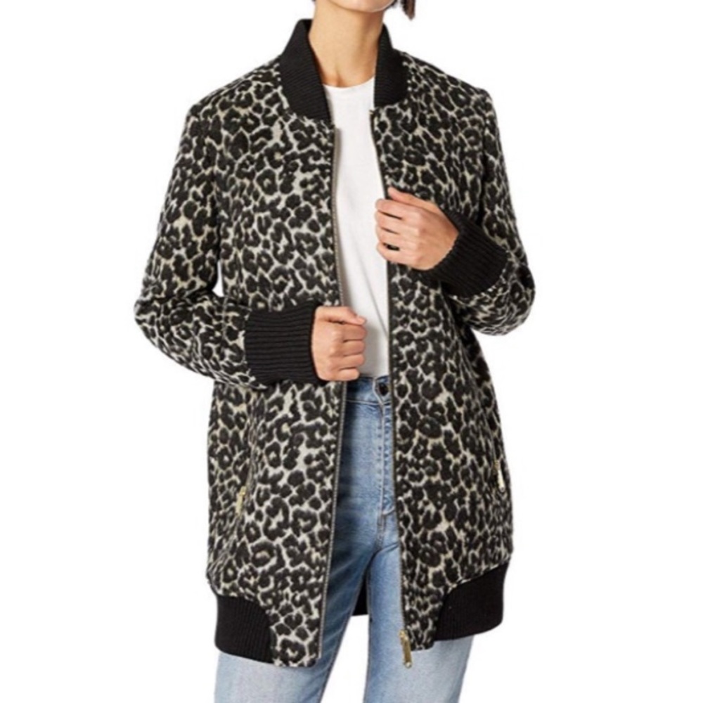 Sam Edelman Leopard Jacket Coat small